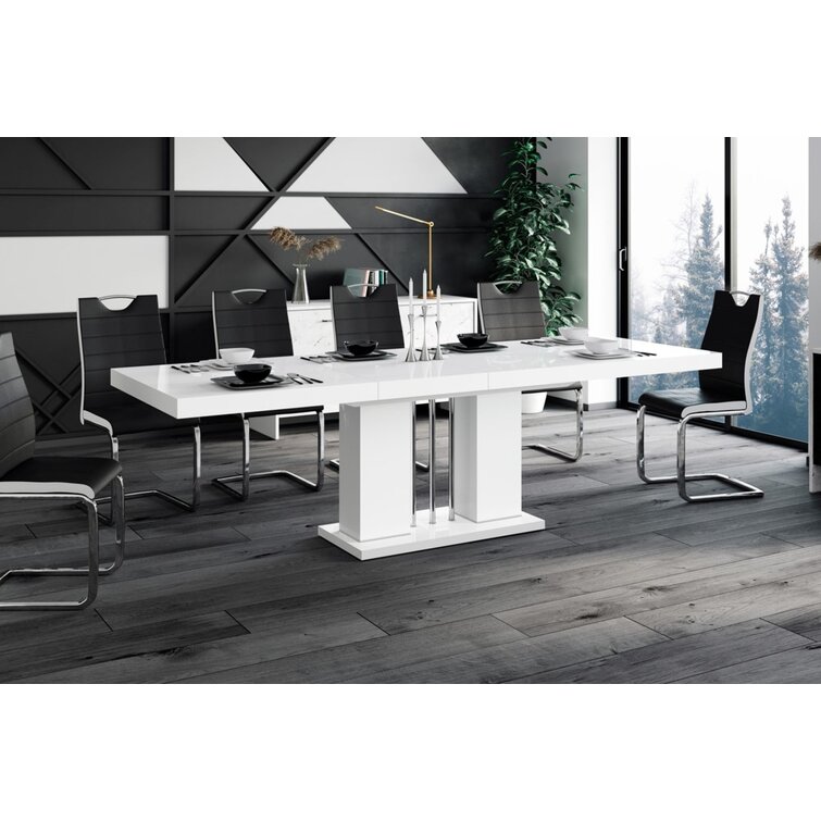 Black dining table discount wayfair